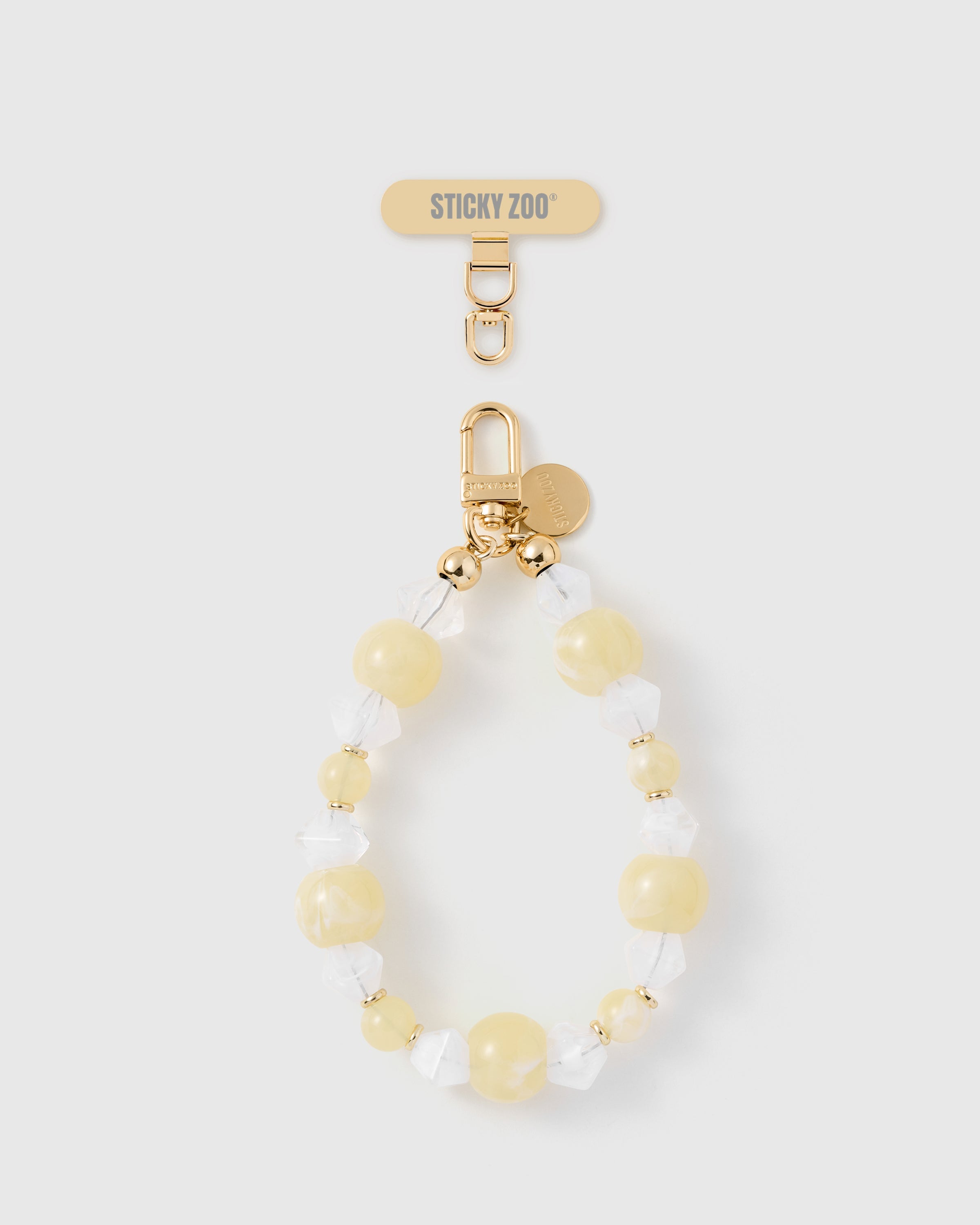 STRAP NG TELEPONO NA MAY BUTTER CRYSTAL CLUSTER