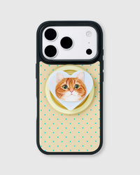 GINGER CAT NA CASE NG TELEPONO