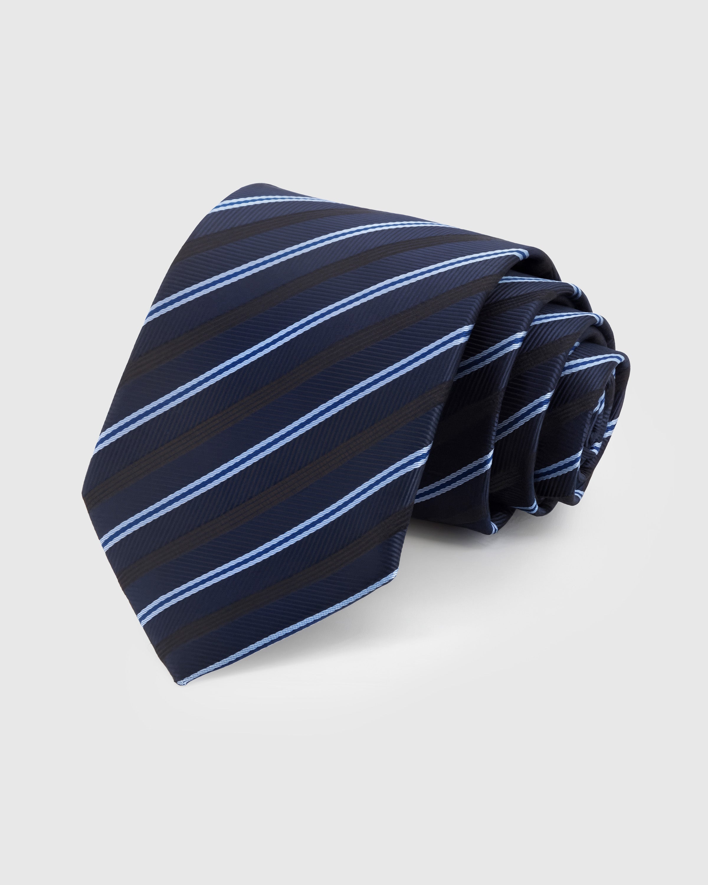 NAVY TONAL STRIPE NA KWINTAS