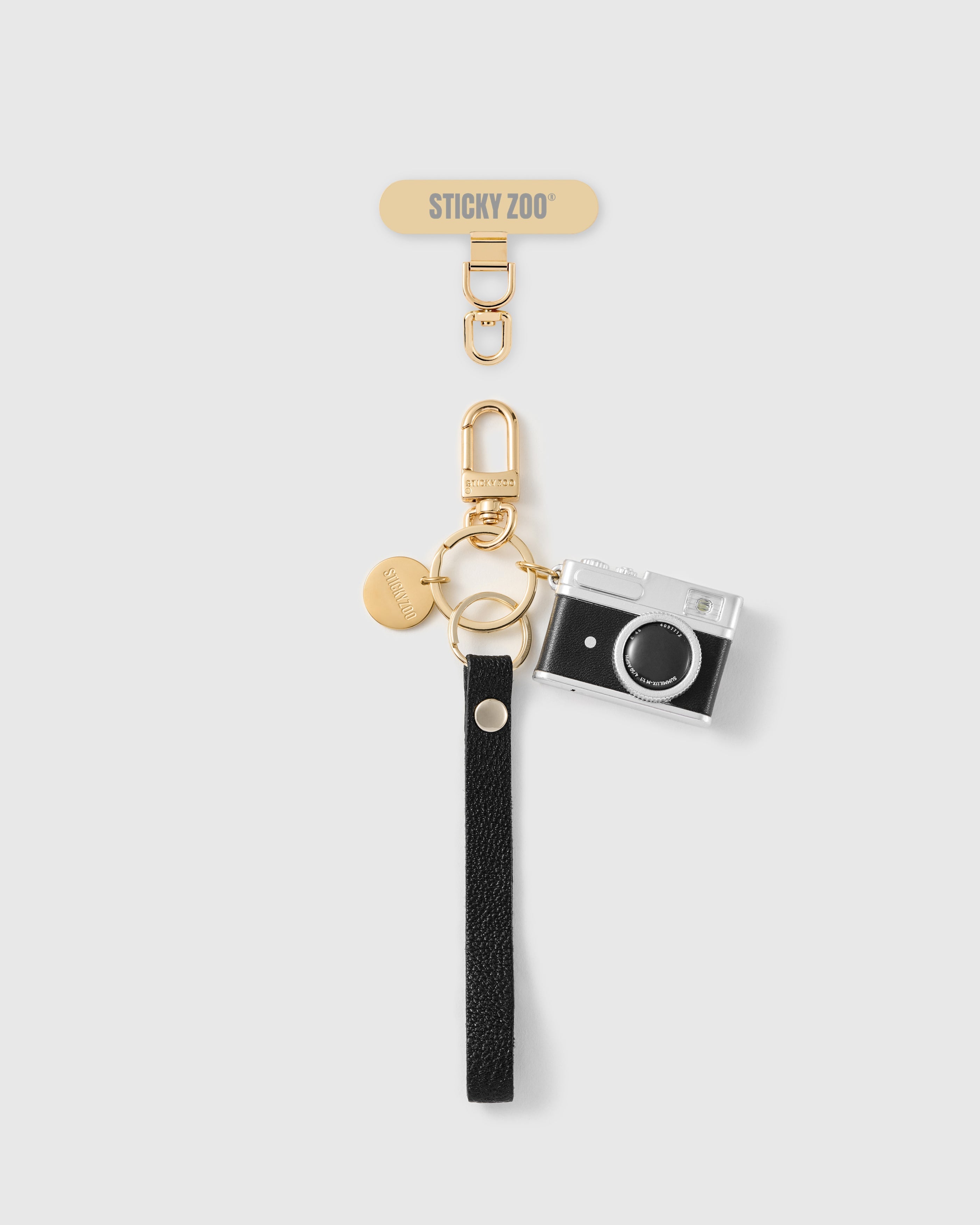 NOIR CAMERA LEATHER STRAP NG TELEPONO  