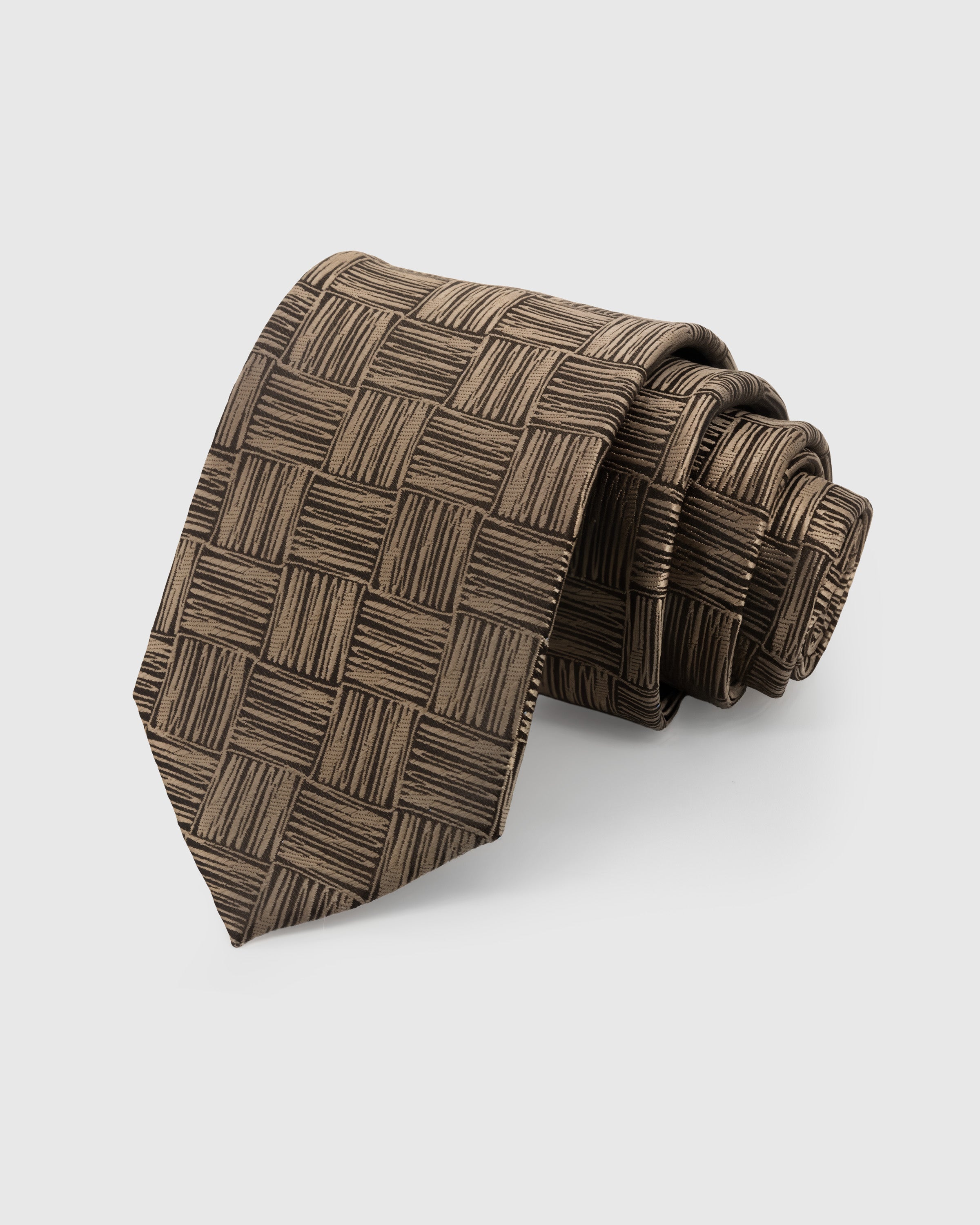 TIE NA BRONZE BASKETWEAVE