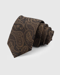TIE NA ESPRESSO PAISLEY