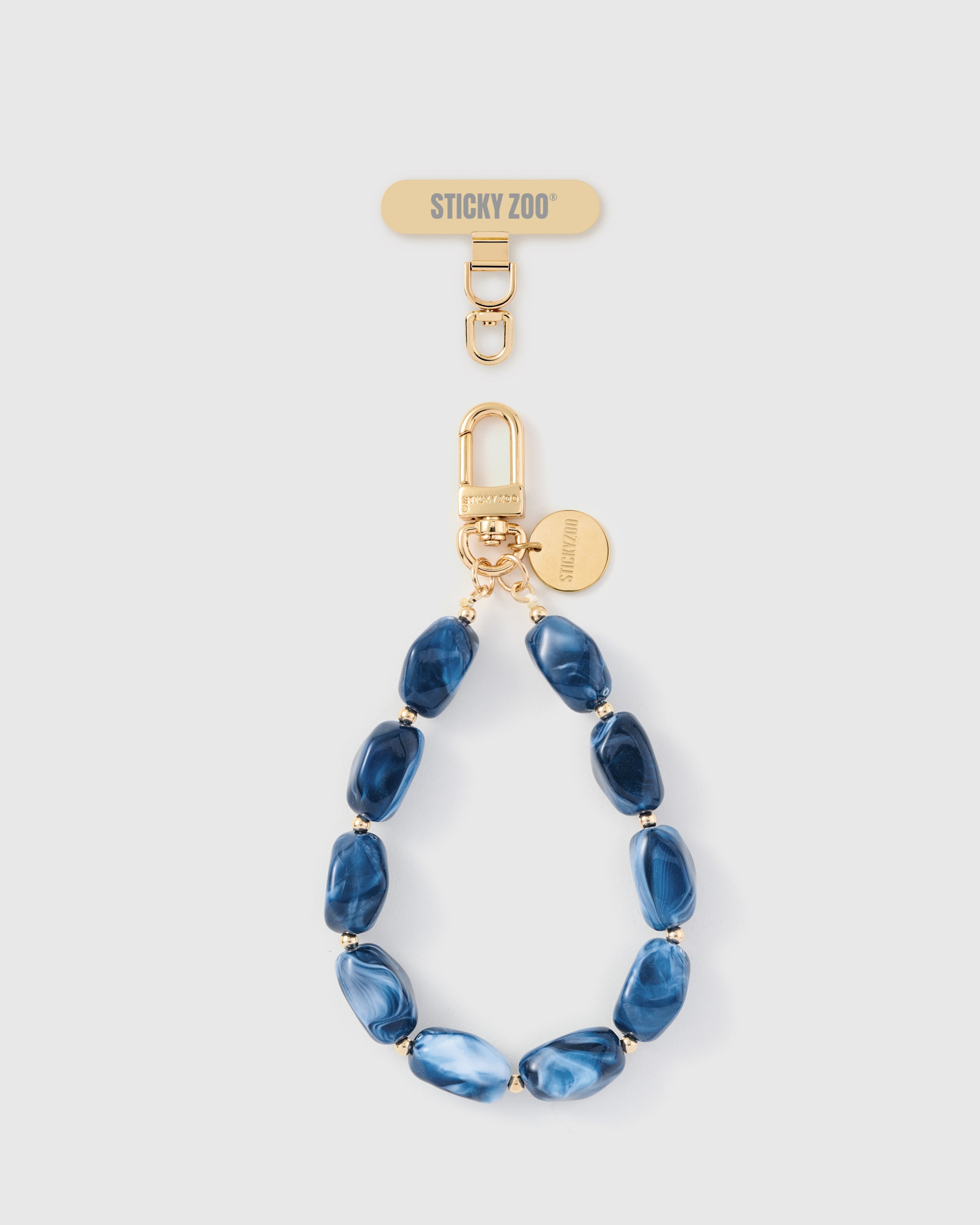 INDIGO MARBLE NA PANG-STRAP SA TELEPONO