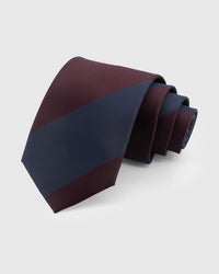 CLARET BLOCK STRIPE NA KWINTAS