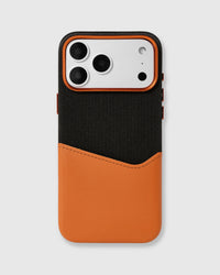 WALLET NA CASE PARA SA TELEPONO — BLACK ORANGE