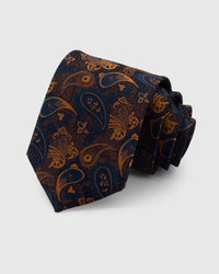 INDIGO PAISLEY NA KORBATAS