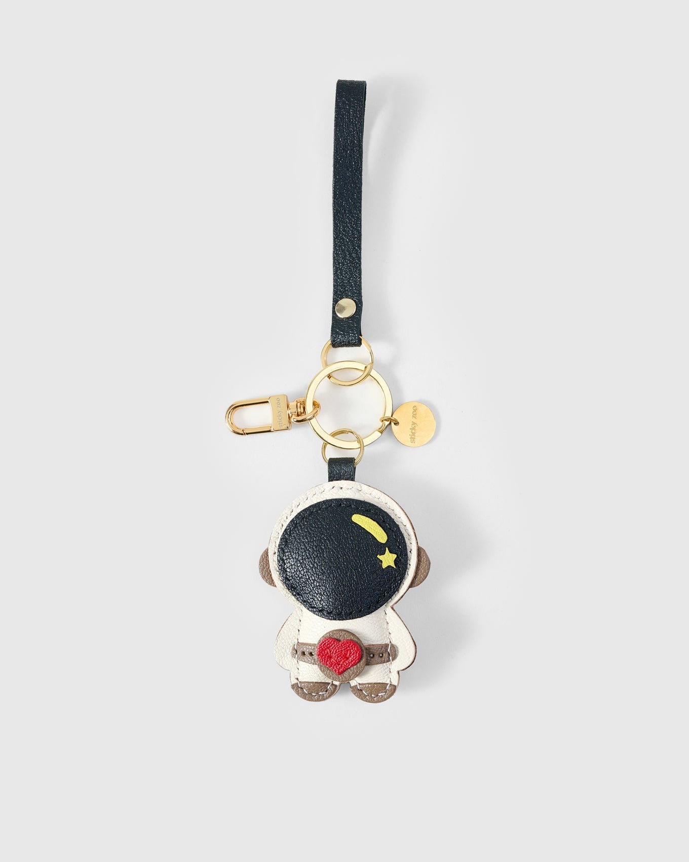 ASTRONAUT CHARM charm — real French leather, 3 days by hand.