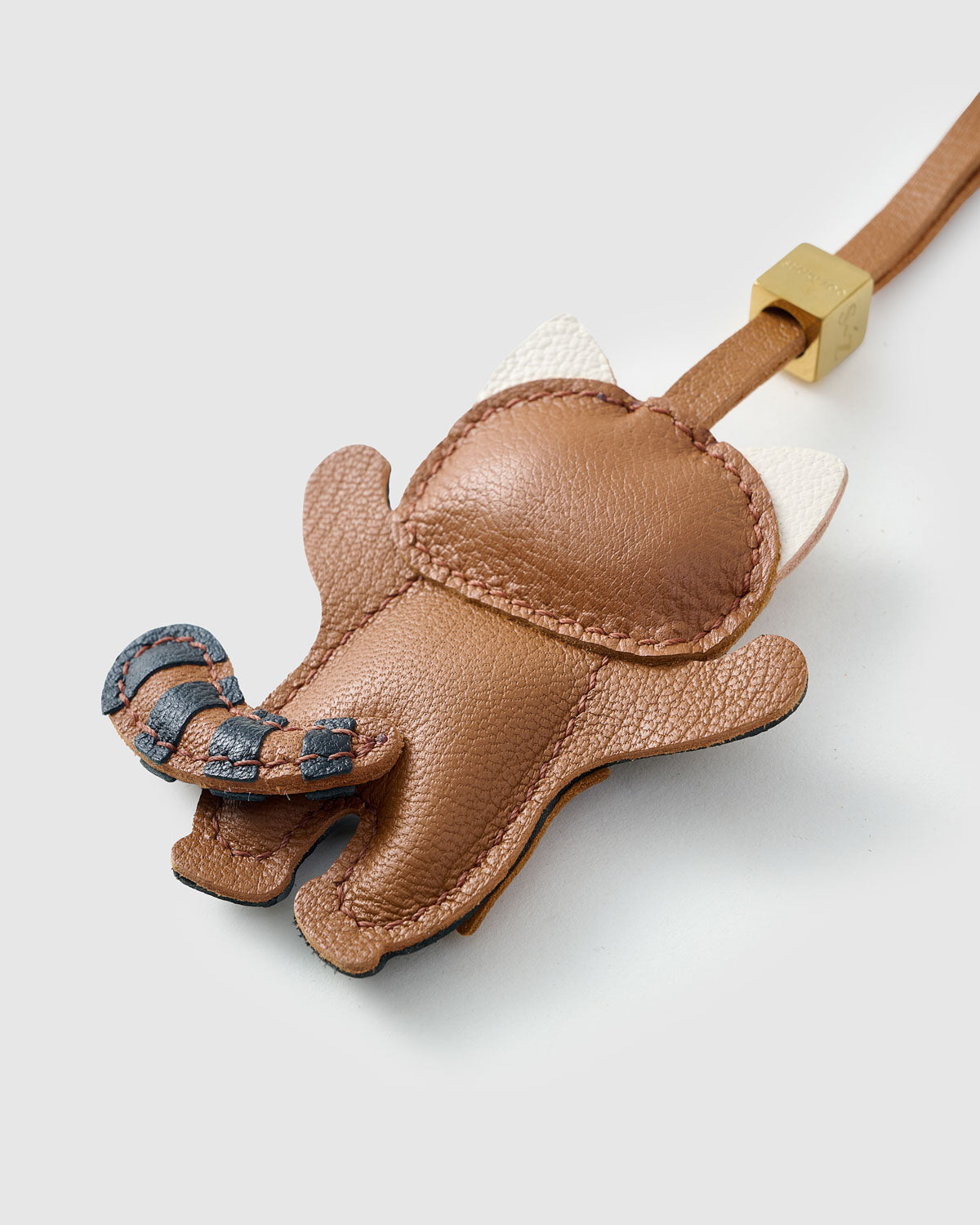 RED PANDA CHARM charm on a bag — real French Alran leather, 3 days by hand.