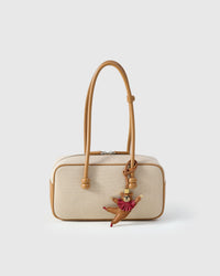 BALLET BEAR CHARM — French Alran leather from Tarn, France, founded 1903, Entreprise du Patrimoine Vivant.