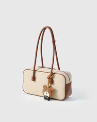 TEDDY BEAR CHARM charm — real French leather, 3 days by hand.