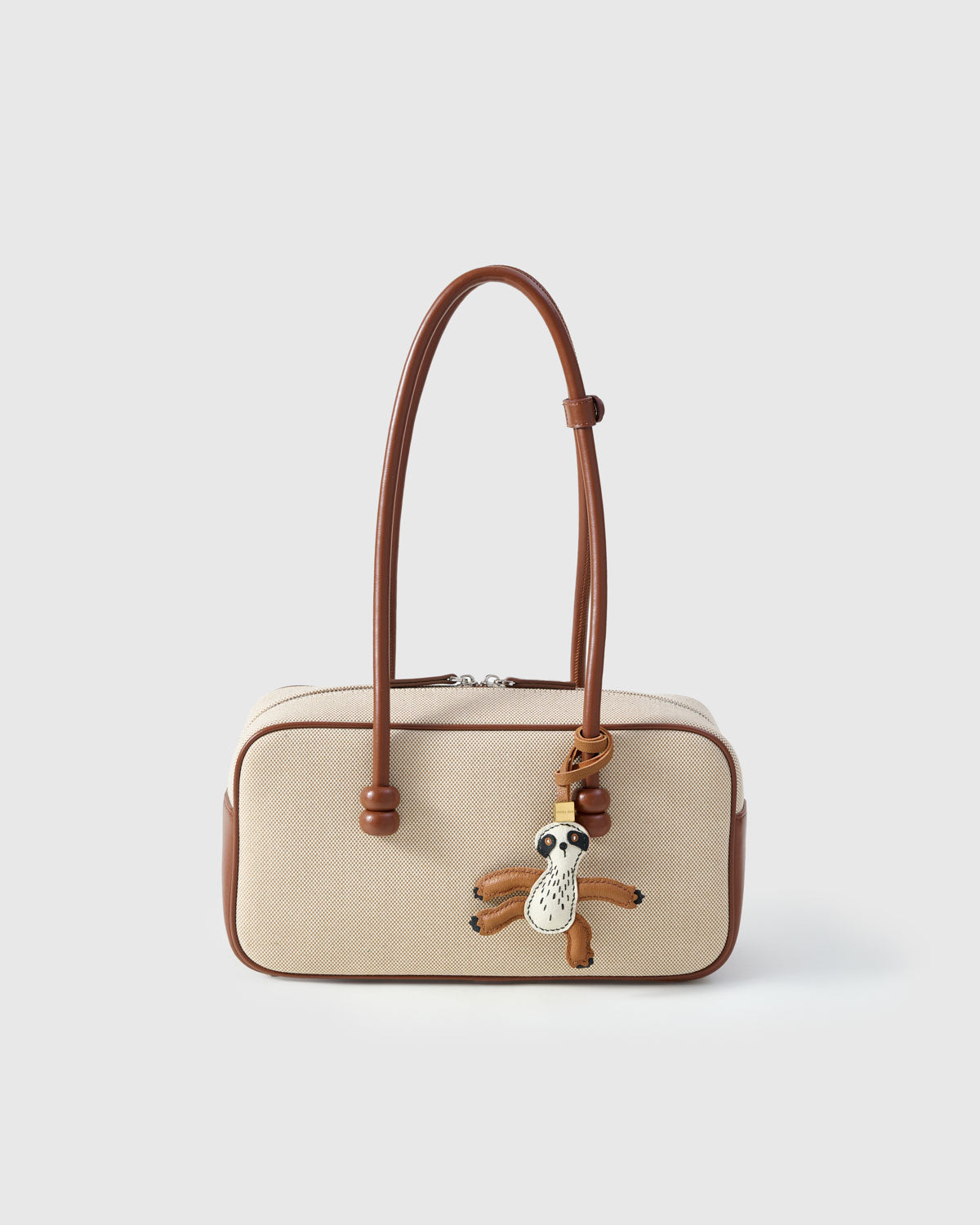 SLOTH CHARM — French Alran leather from Tarn, France, founded 1903, Entreprise du Patrimoine Vivant.