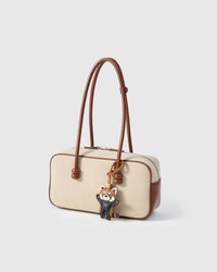 RED PANDA CHARM — French Alran leather from Tarn, France, founded 1903, Entreprise du Patrimoine Vivant.
