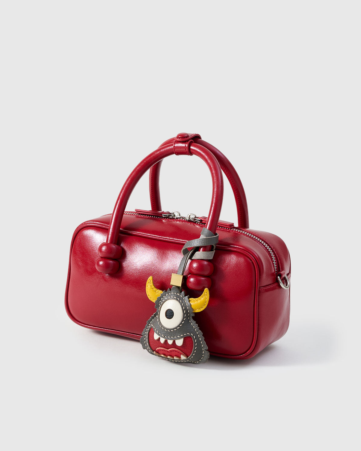 Little monster charm — real French leather, 3 days by hand.
