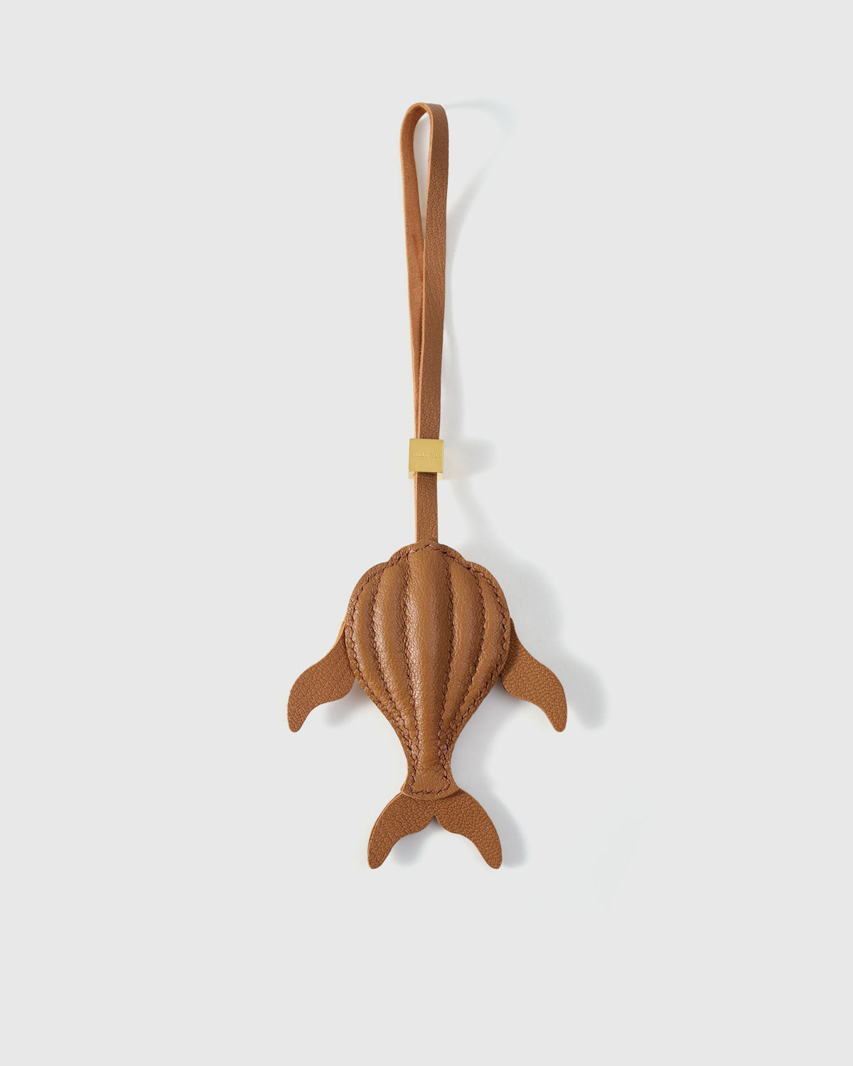 Taupe whale charm — STICKYZOO, a Dutch design studio working with the best French leather.