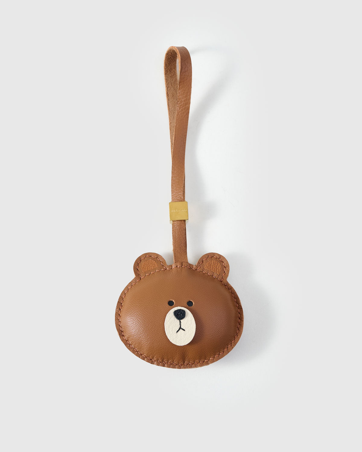 CUDDLY BEAR CHARM charm — genuine French Alran goatskin. Never vegan. Never synthetic.