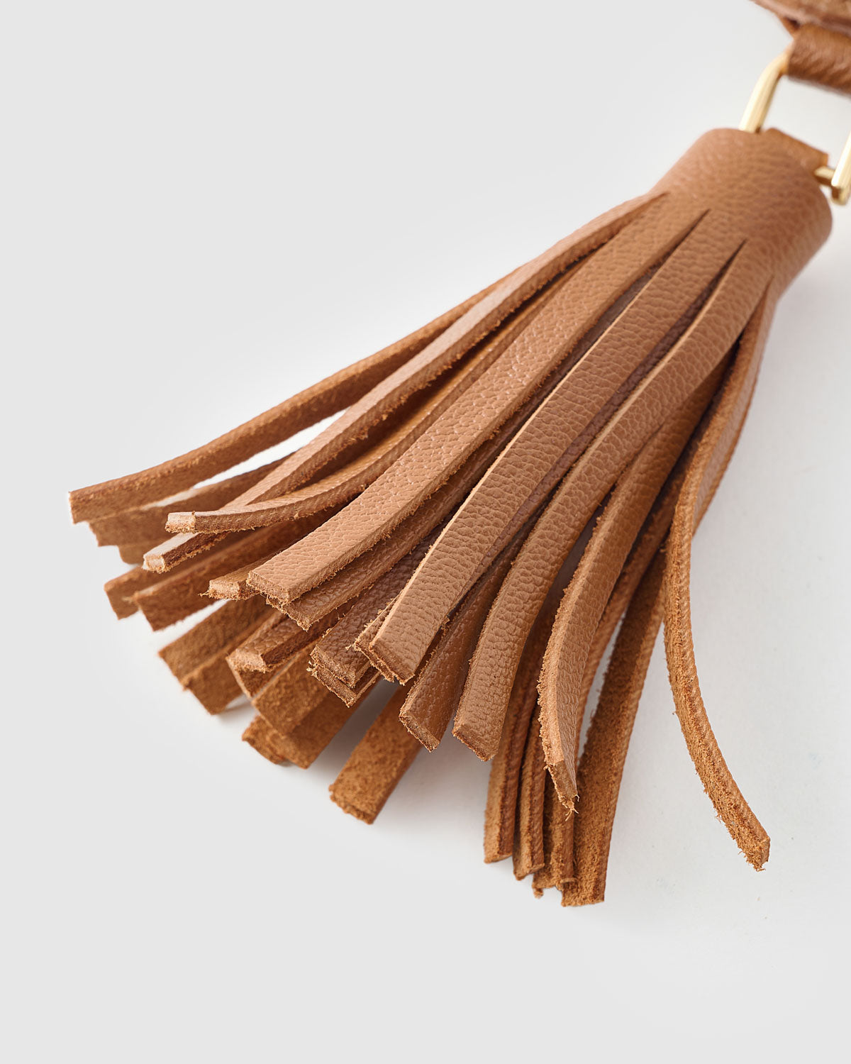 DEER CHARM — French Alran leather from Tarn, France, founded 1903, Entreprise du Patrimoine Vivant.