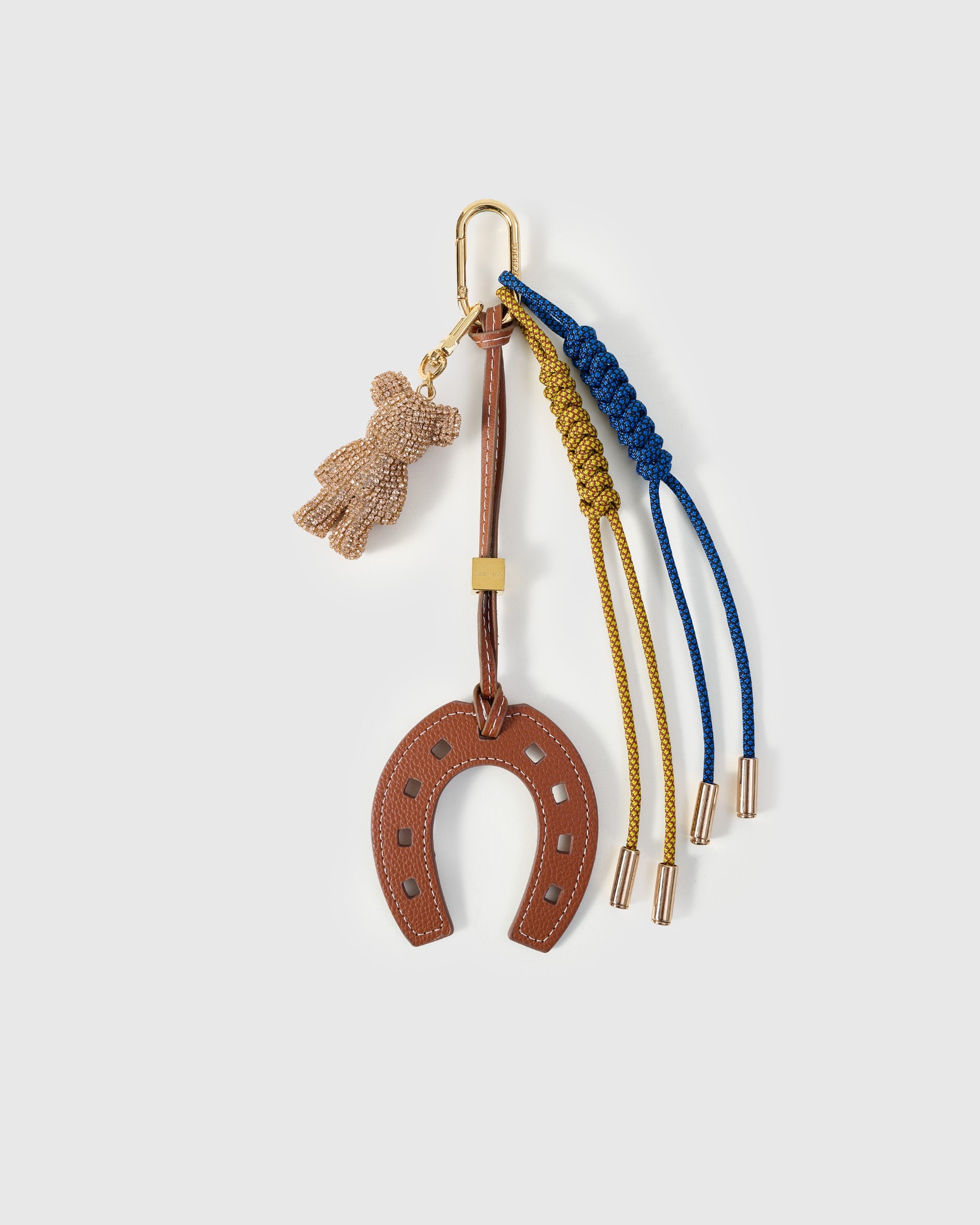 CHARM NG LUCKY HORSESHOE BEAR STACK