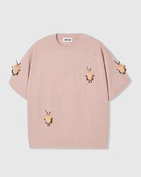 T-SHIRT NA MAY HONEY BEE SCATTER — PINK
