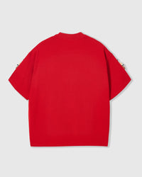 HONEY BEE SCATTER T-SHIRT — RED