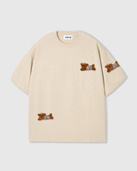 WILD TEDDY SCATTER T-SHIRT — KREM