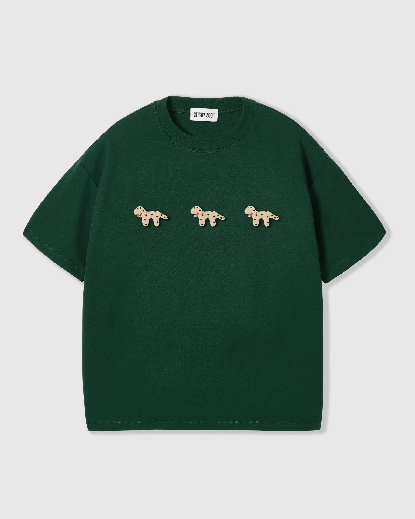 TRIO NG SPOTTY NA TUTA NA T-SHIRT — BERDE