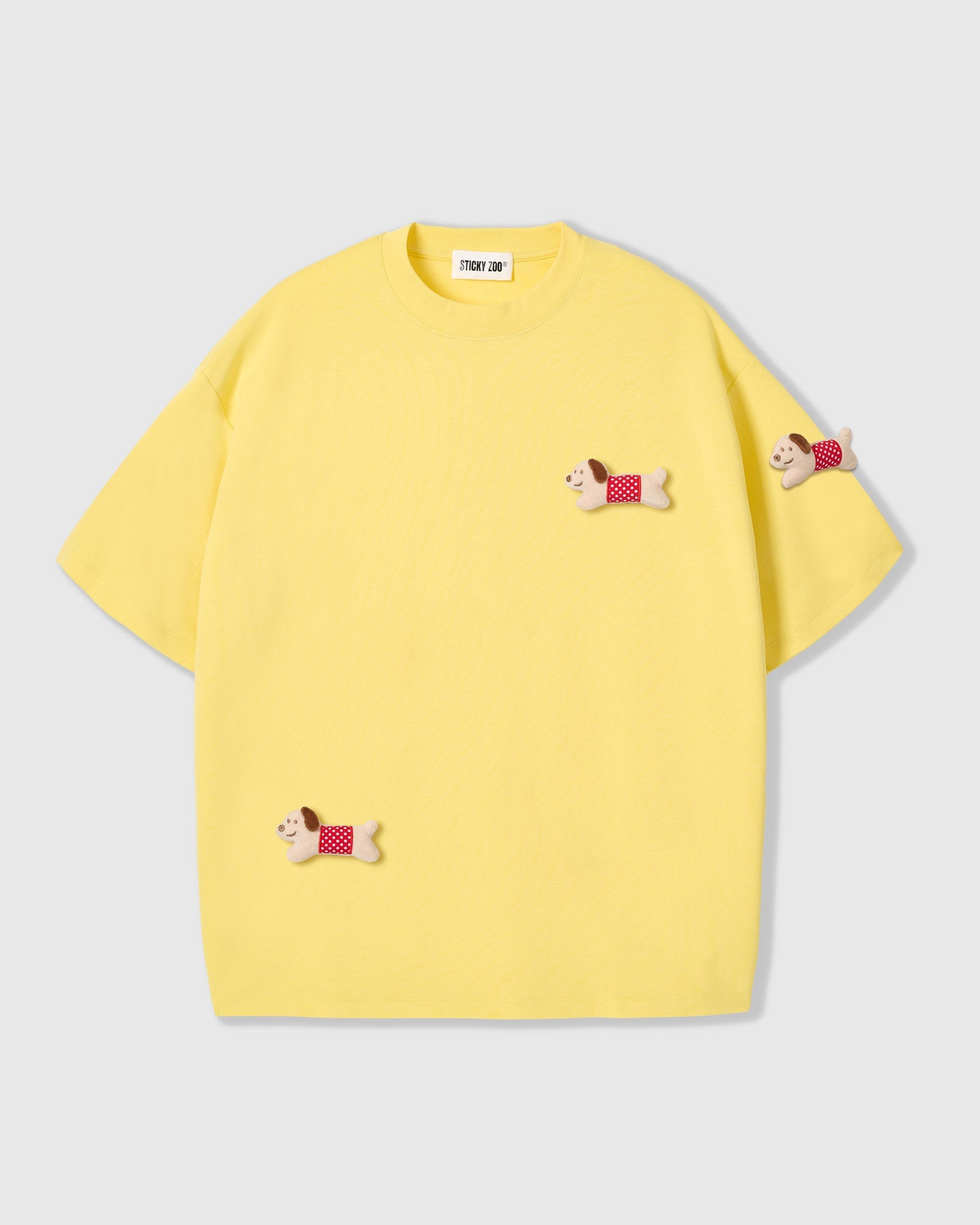 POLKA PUPPY SCATTER T-SHIRT — DILAW