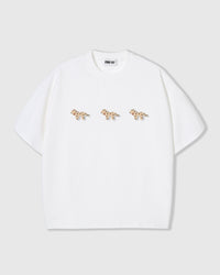TRIO NG SPOTTY NA TUTA NA T-SHIRT — PUTI