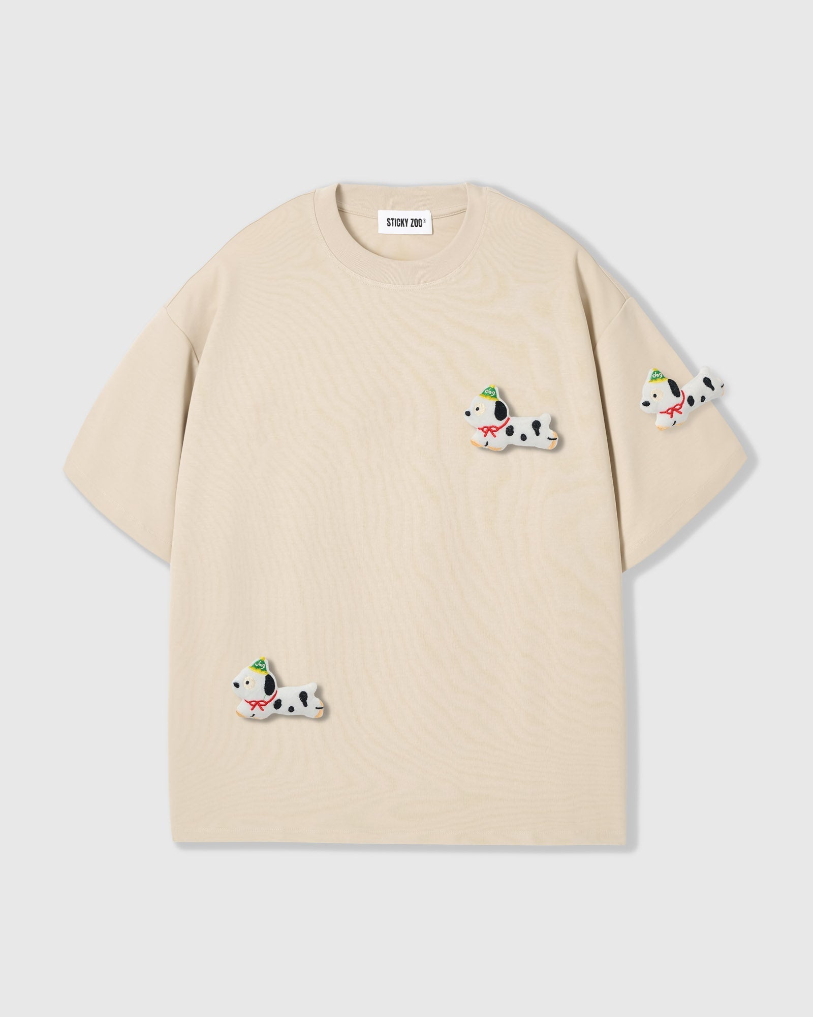 SPOTTY PUPPY SCATTER T-SHIRT — KREM