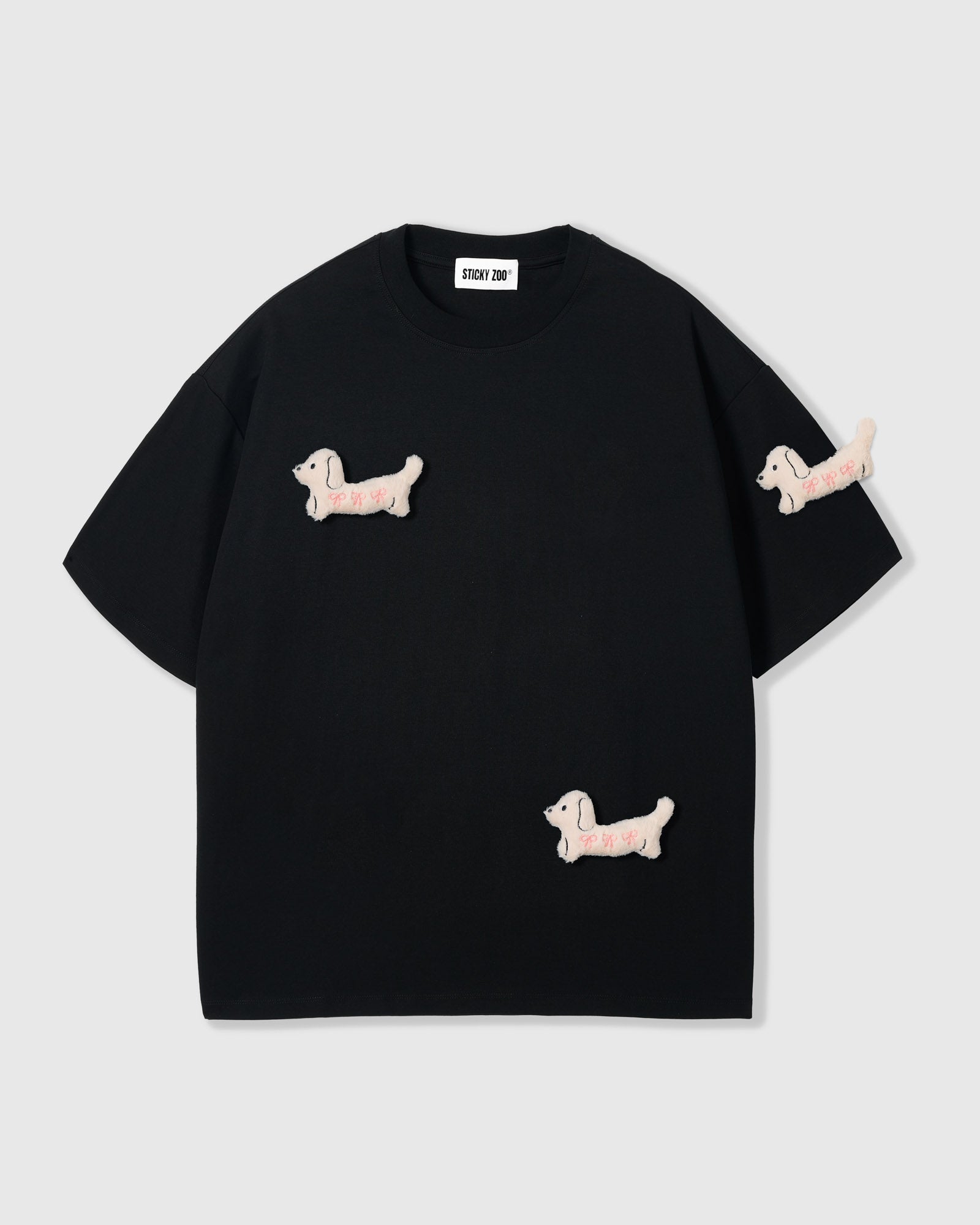BOW PUPPY SCATTER T-SHIRT — ITIM