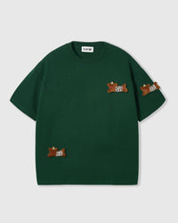 WILD TEDDY NA NAGKAKALAT NA T-SHIRT — BERDE
