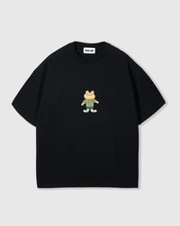 WELL-DRESSED FROG T-SHIRT — BLACK
