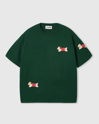 POLKA PUPPY SCATTER T-SHIRT — BERDE