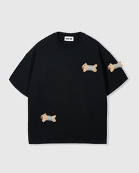 BLUE CHECK PUPPY SCATTER T-SHIRT — ITIM