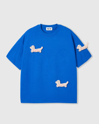 BOW NA TUTA NA NAGKAKALAT NA T-SHIRT — ASUL