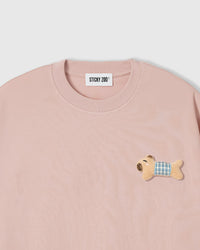 BLUE CHECK PUPPY SCATTER T-SHIRT — ROSA