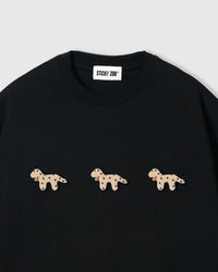 TRIO NG SPOTTY NA TUTA NA T-SHIRT — ITIM
