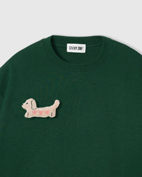 BOW NA TUTA NA NAGKAKALAT NA T-SHIRT — BERDE