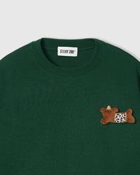 WILD TEDDY NA NAGKAKALAT NA T-SHIRT — BERDE
