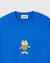 WELL-DRESSED FROG T-SHIRT — BLUE