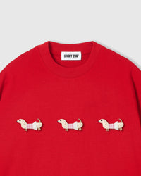 TRIO NG PLAID NA DACHSHUND NA T-SHIRT — PULA