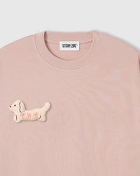 BOW NA TUTA NA NAGKAKALAT NA T-SHIRT — PINK