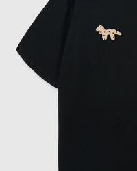 TRIO NG SPOTTY NA TUTA NA T-SHIRT — ITIM