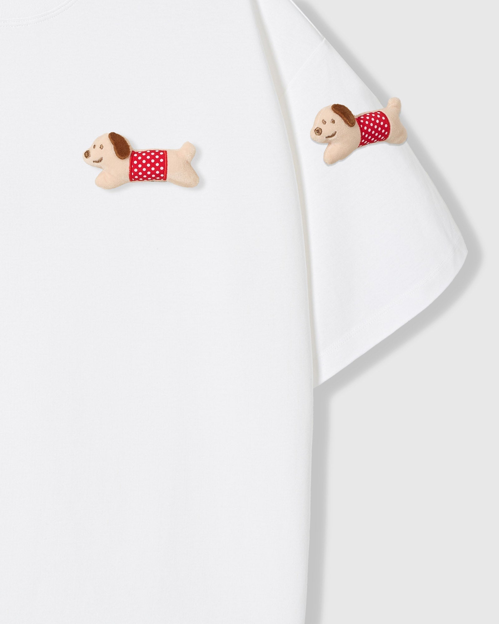 POLKA PUPPY SCATTER T-SHIRT — PUTI
