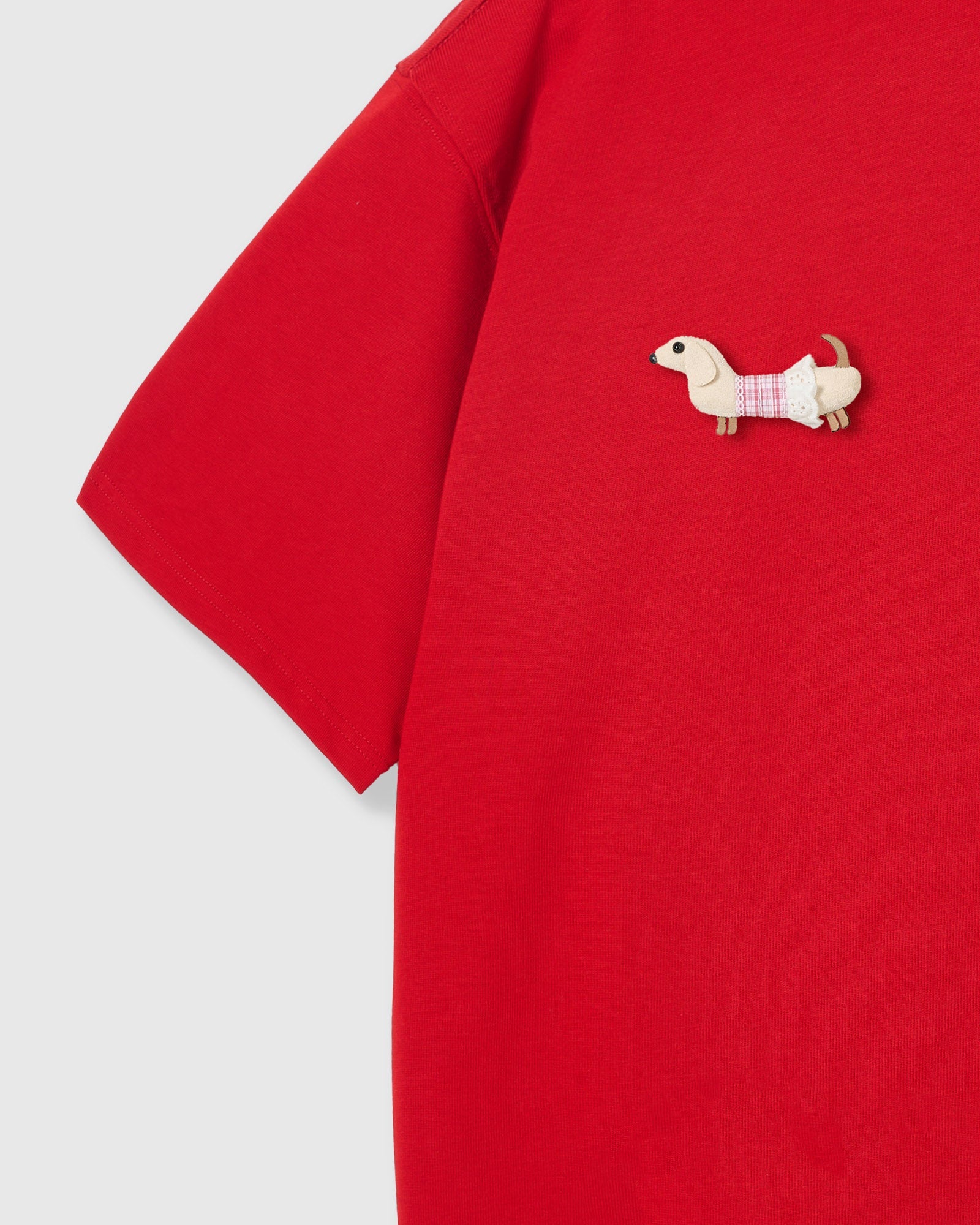 TRIO NG PLAID NA DACHSHUND NA T-SHIRT — PULA