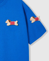 POLKA PUPPY SCATTER T-SHIRT — ASUL
