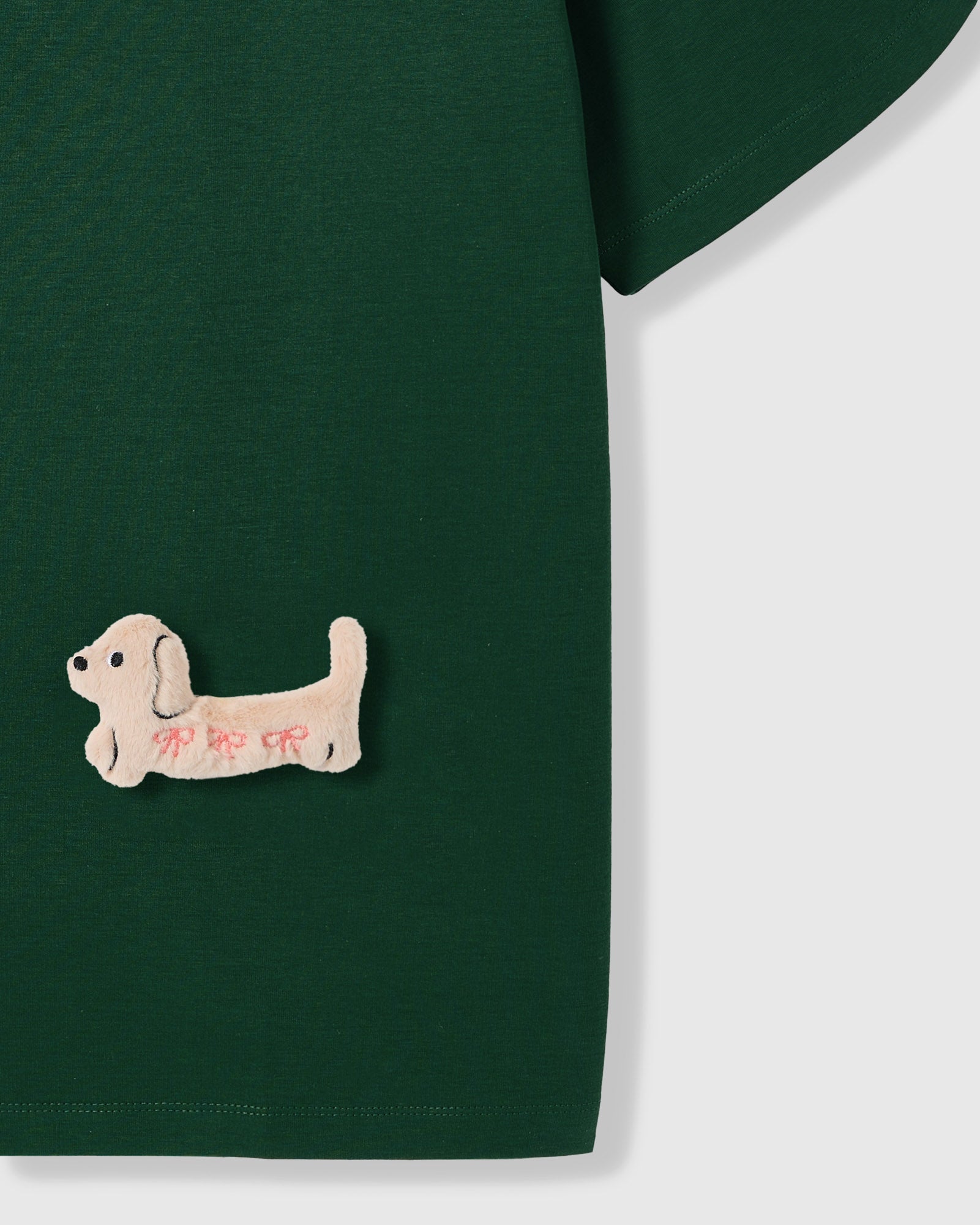 BOW NA TUTA NA NAGKAKALAT NA T-SHIRT — BERDE