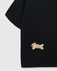 BLUE CHECK PUPPY SCATTER T-SHIRT — ITIM