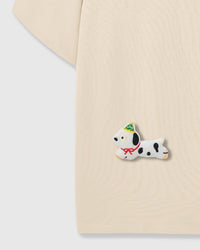 SPOTTY PUPPY SCATTER T-SHIRT — KREM