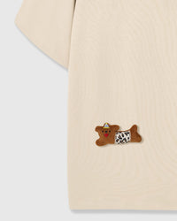 WILD TEDDY SCATTER T-SHIRT — KREM