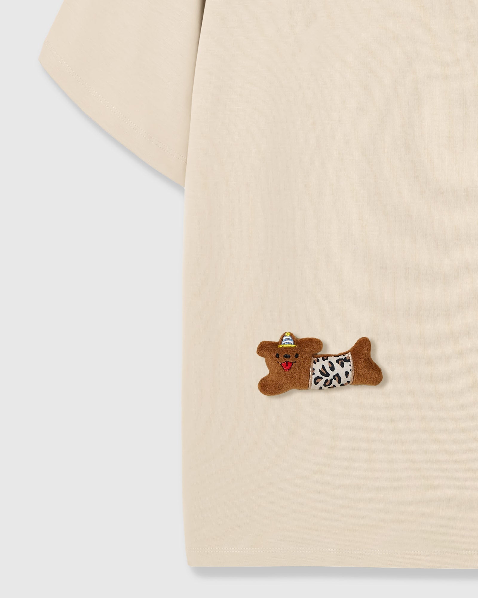 WILD TEDDY SCATTER T-SHIRT — KREM